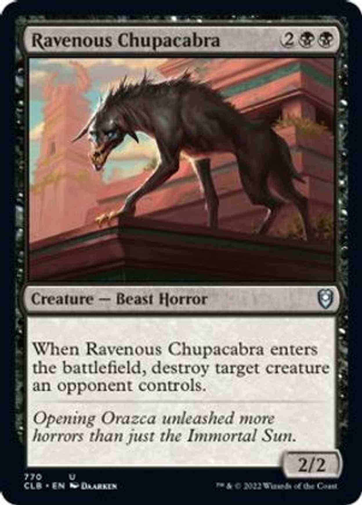 Ravenous Chupacabra magic card front
