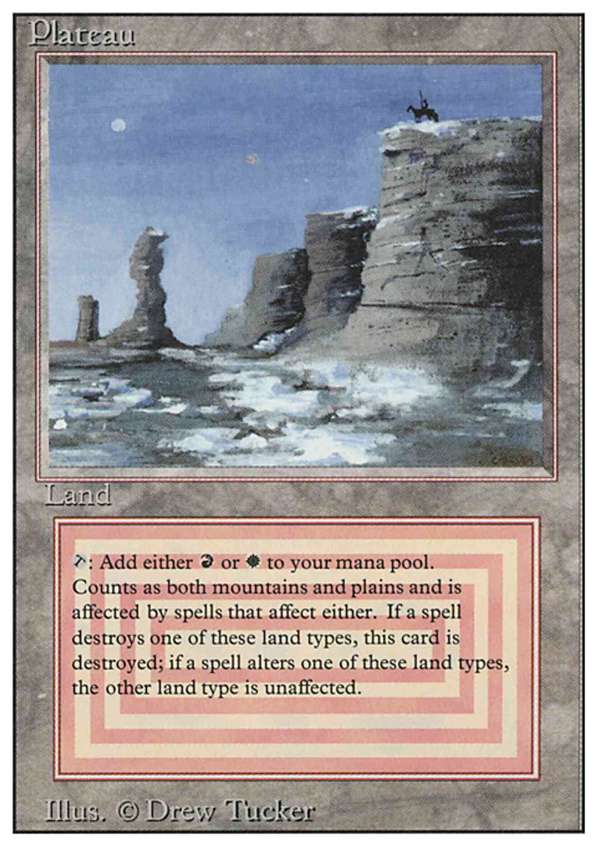 Plateau magic card front