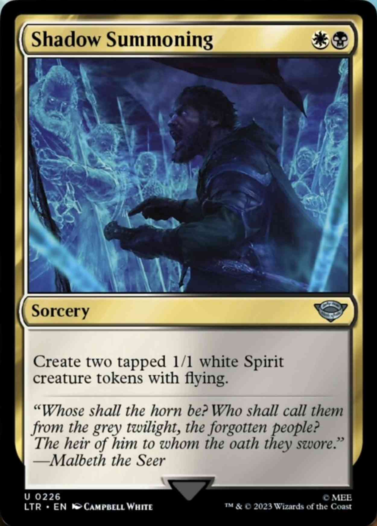 Shadow Summoning magic card front