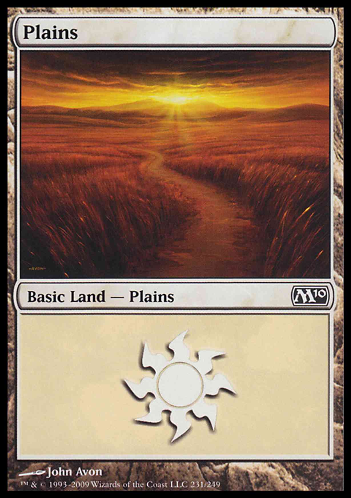 Plains (231) magic card front
