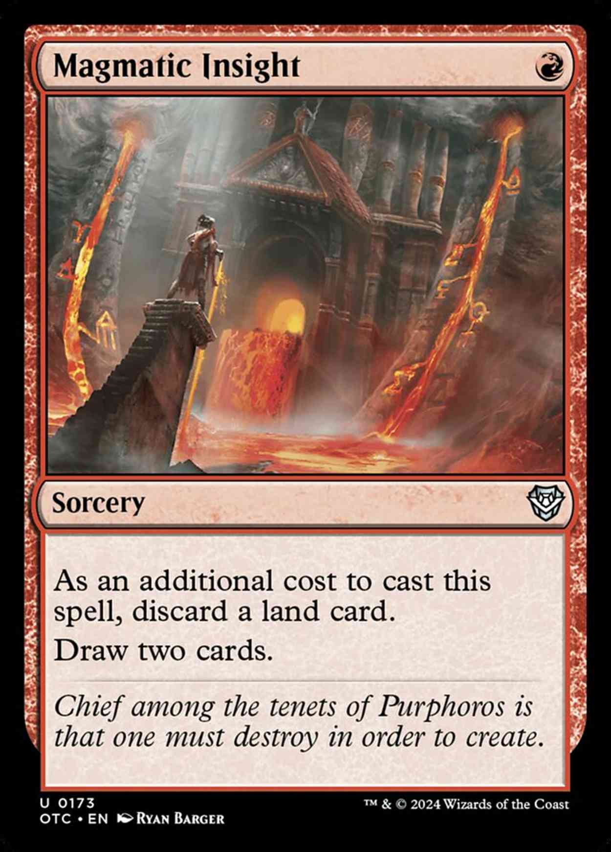 Magmatic Insight magic card front