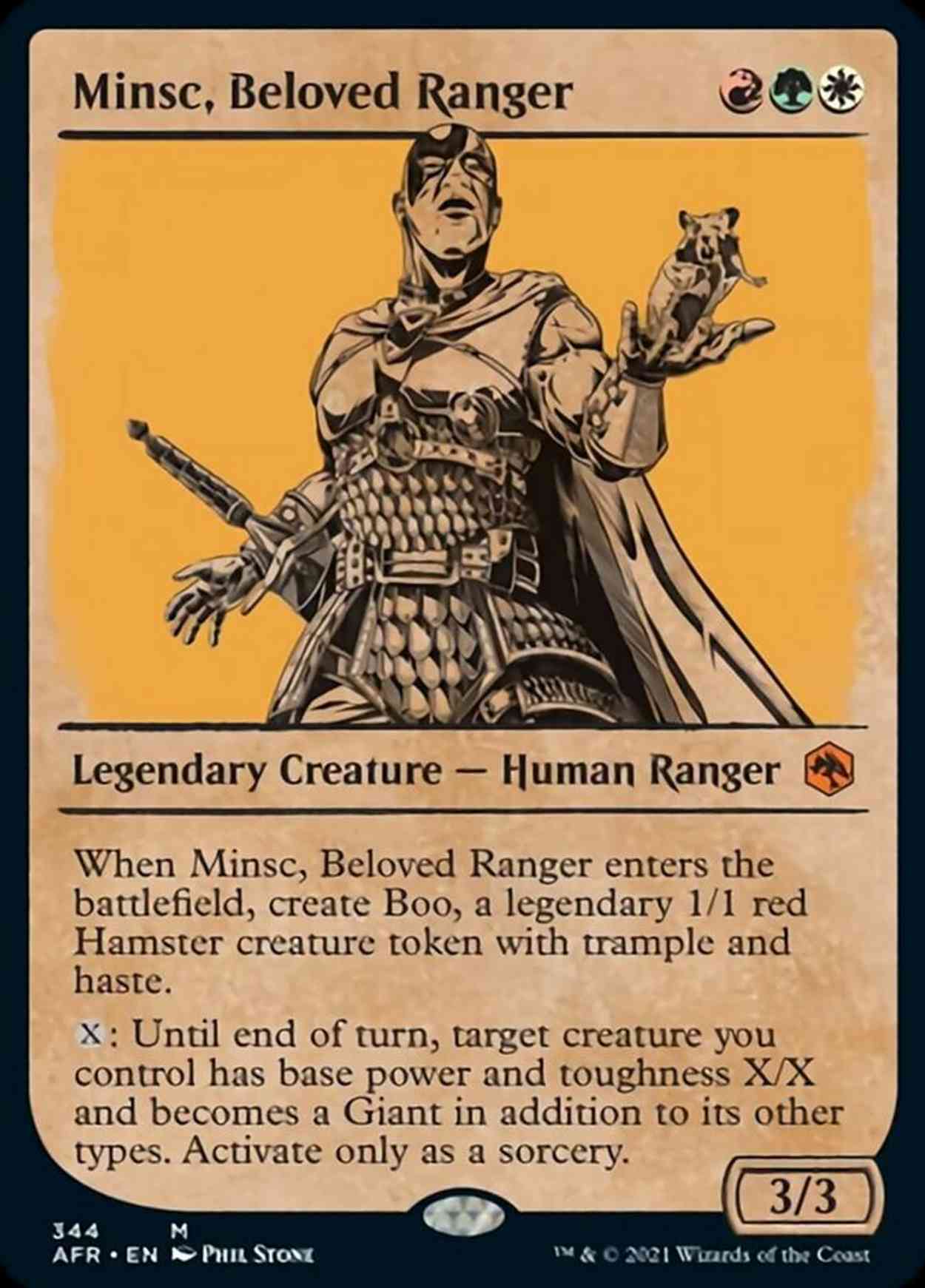 Minsc, Beloved Ranger (Showcase) magic card front