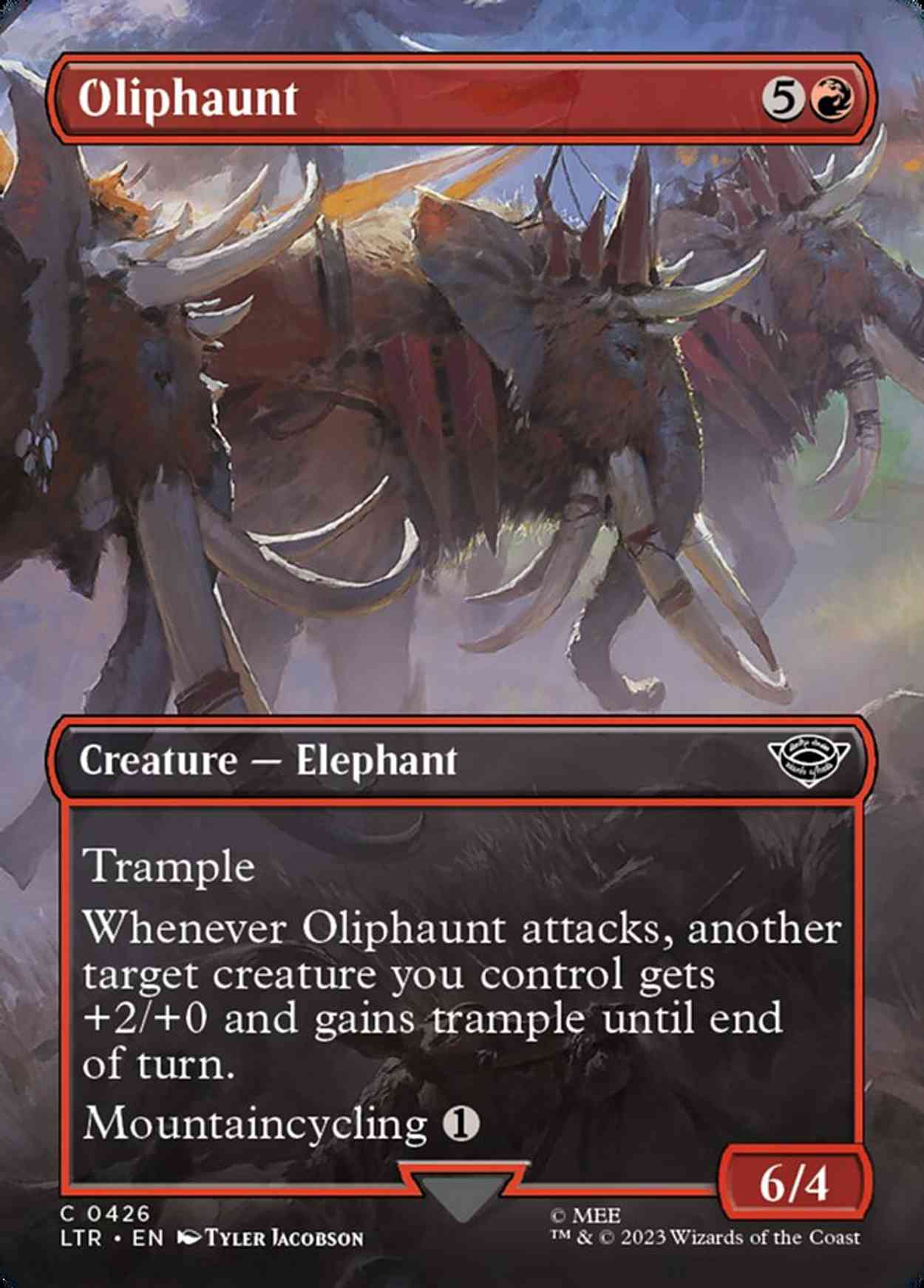 Oliphaunt (Borderless) magic card front