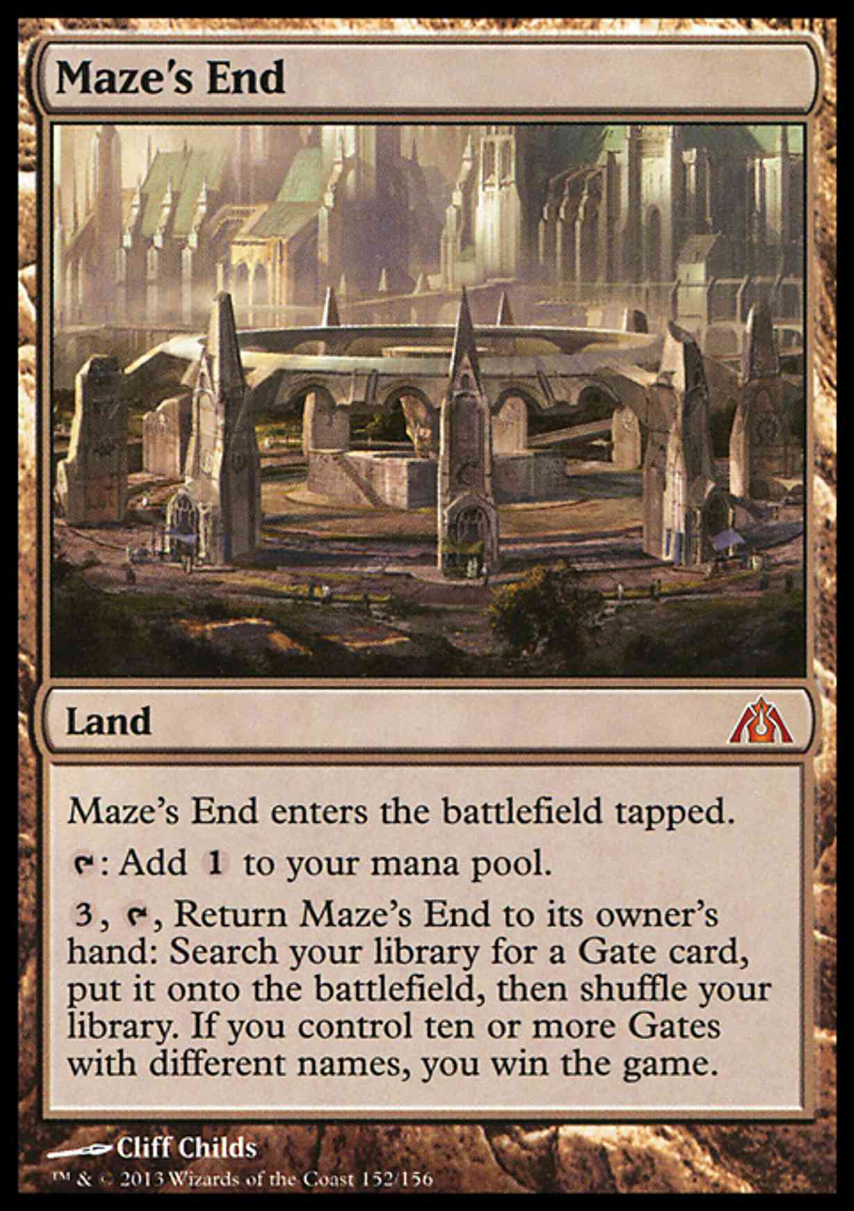 Maze's End magic card front