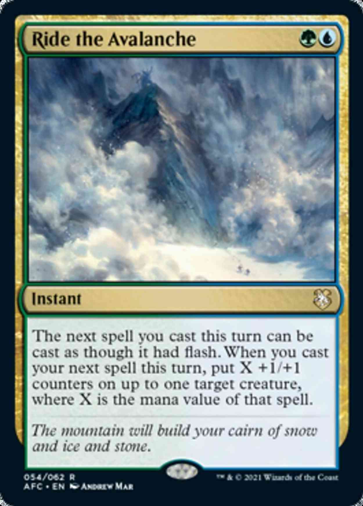 Ride the Avalanche magic card front