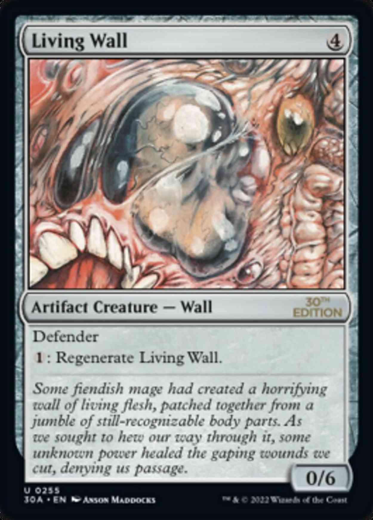 Living Wall magic card front