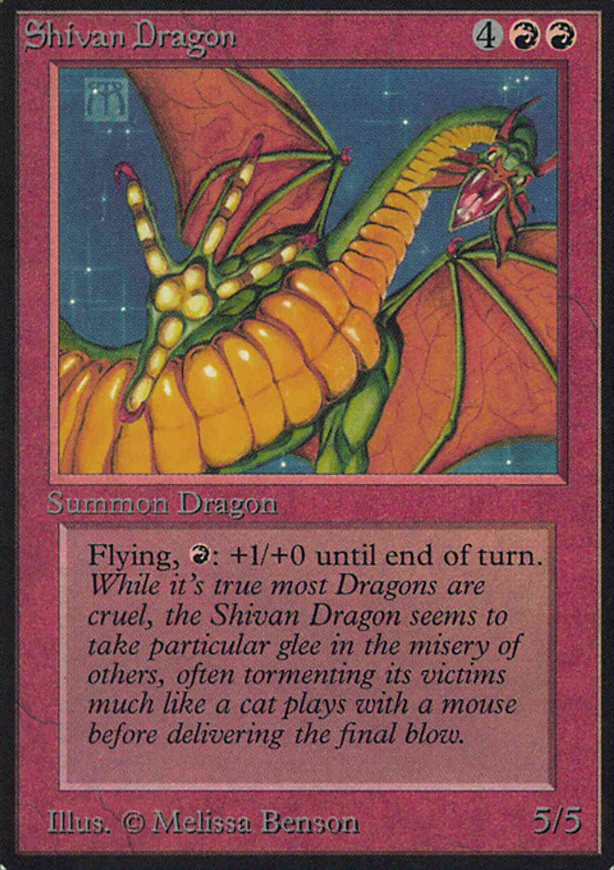 Shivan Dragon (CE) magic card front