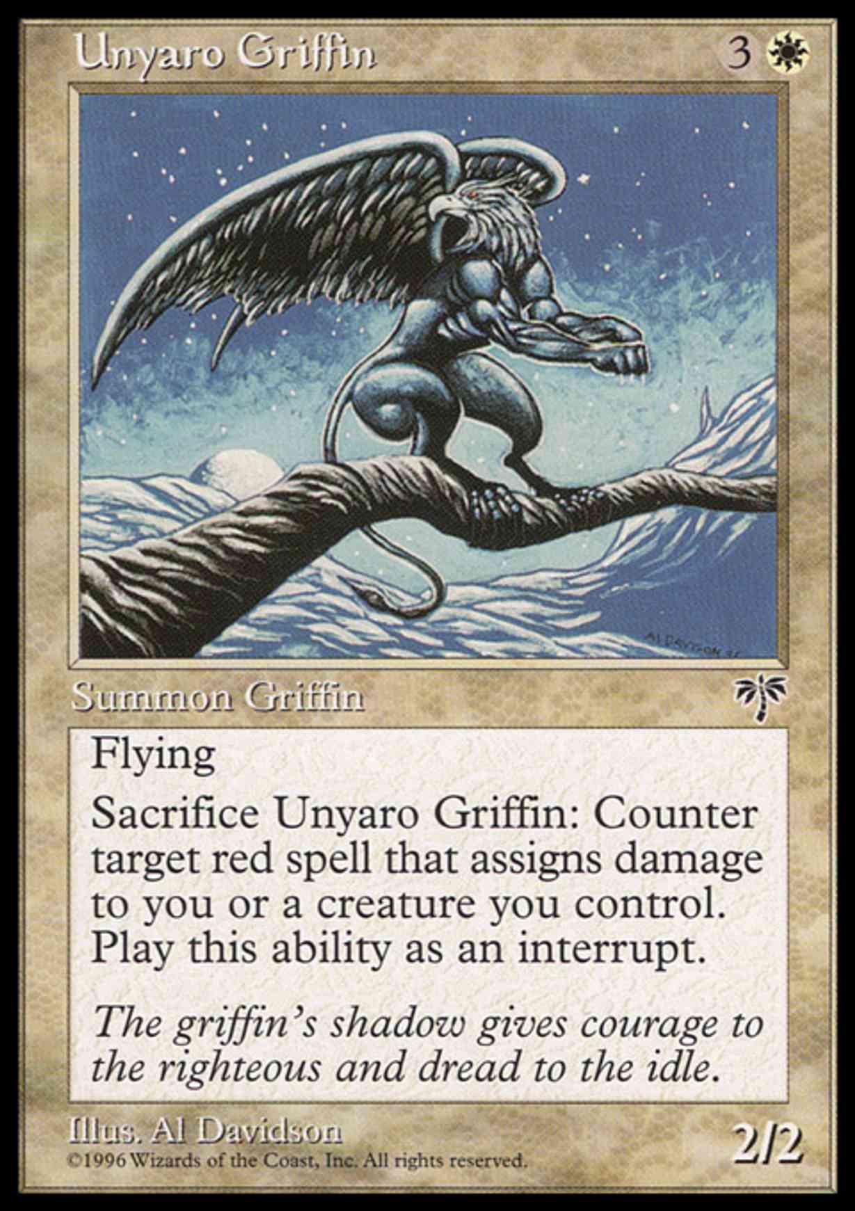 Unyaro Griffin magic card front