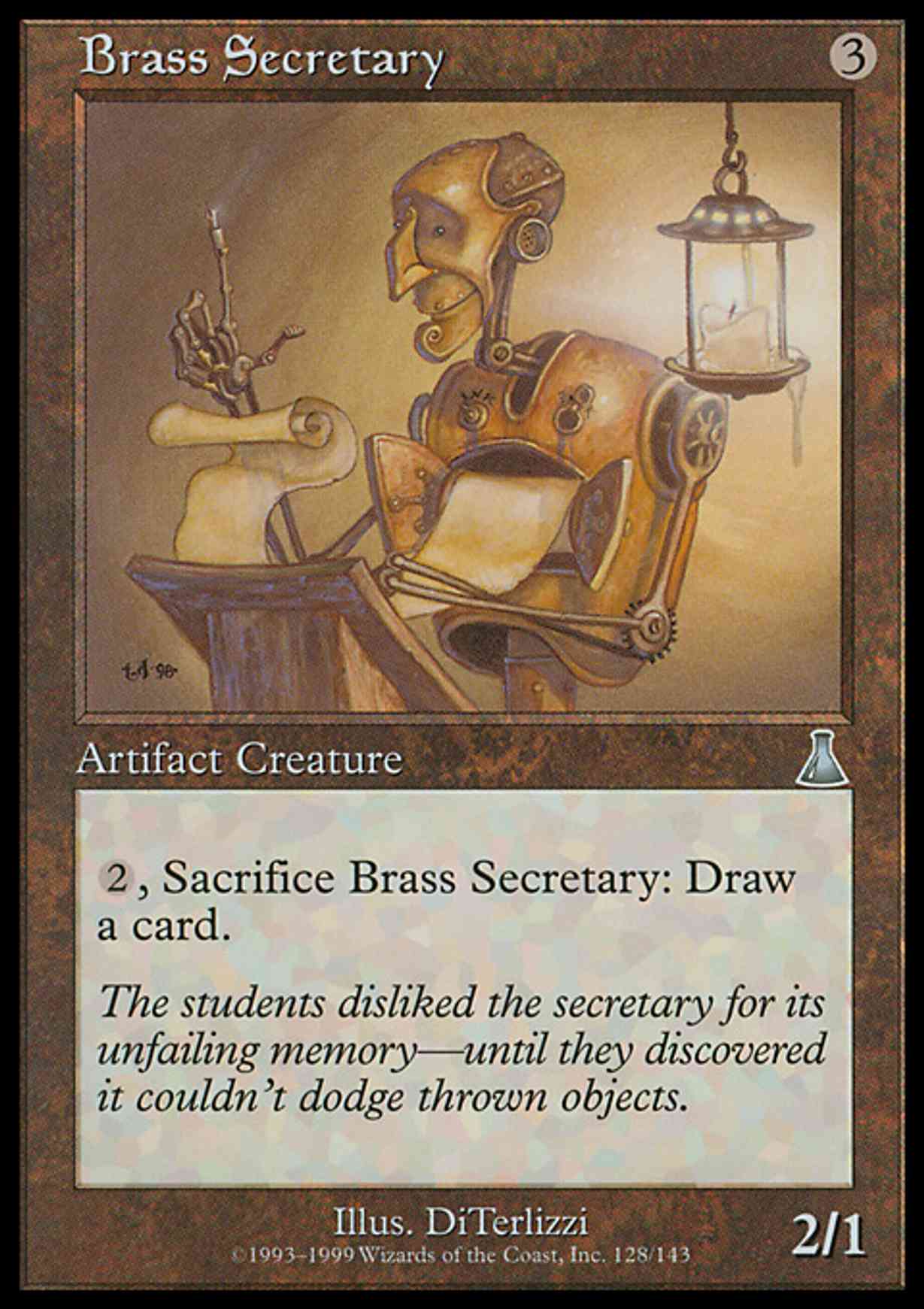Brass Secretary magic card front