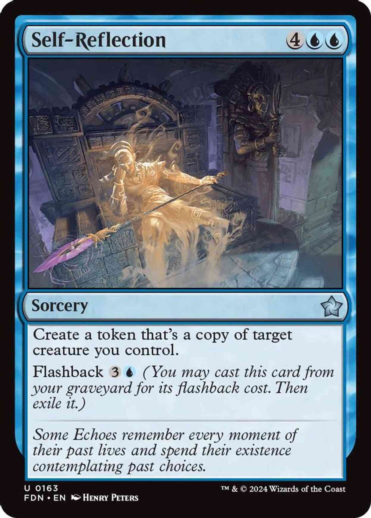 Self-Reflection magic card front