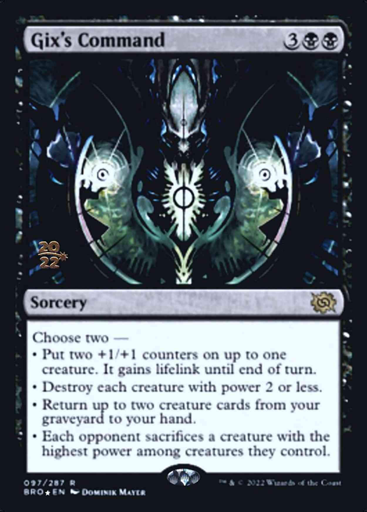 Gix's Command magic card front