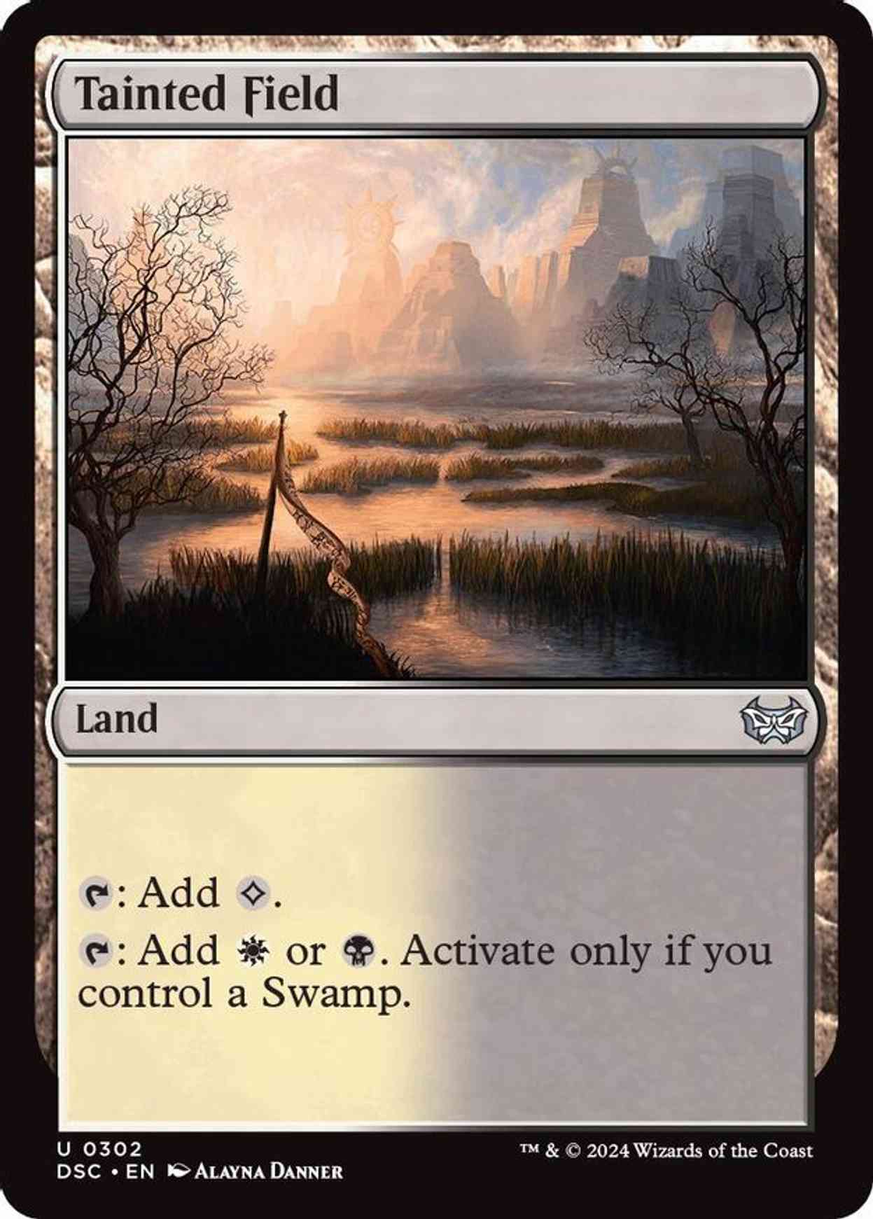 Tainted Field magic card front