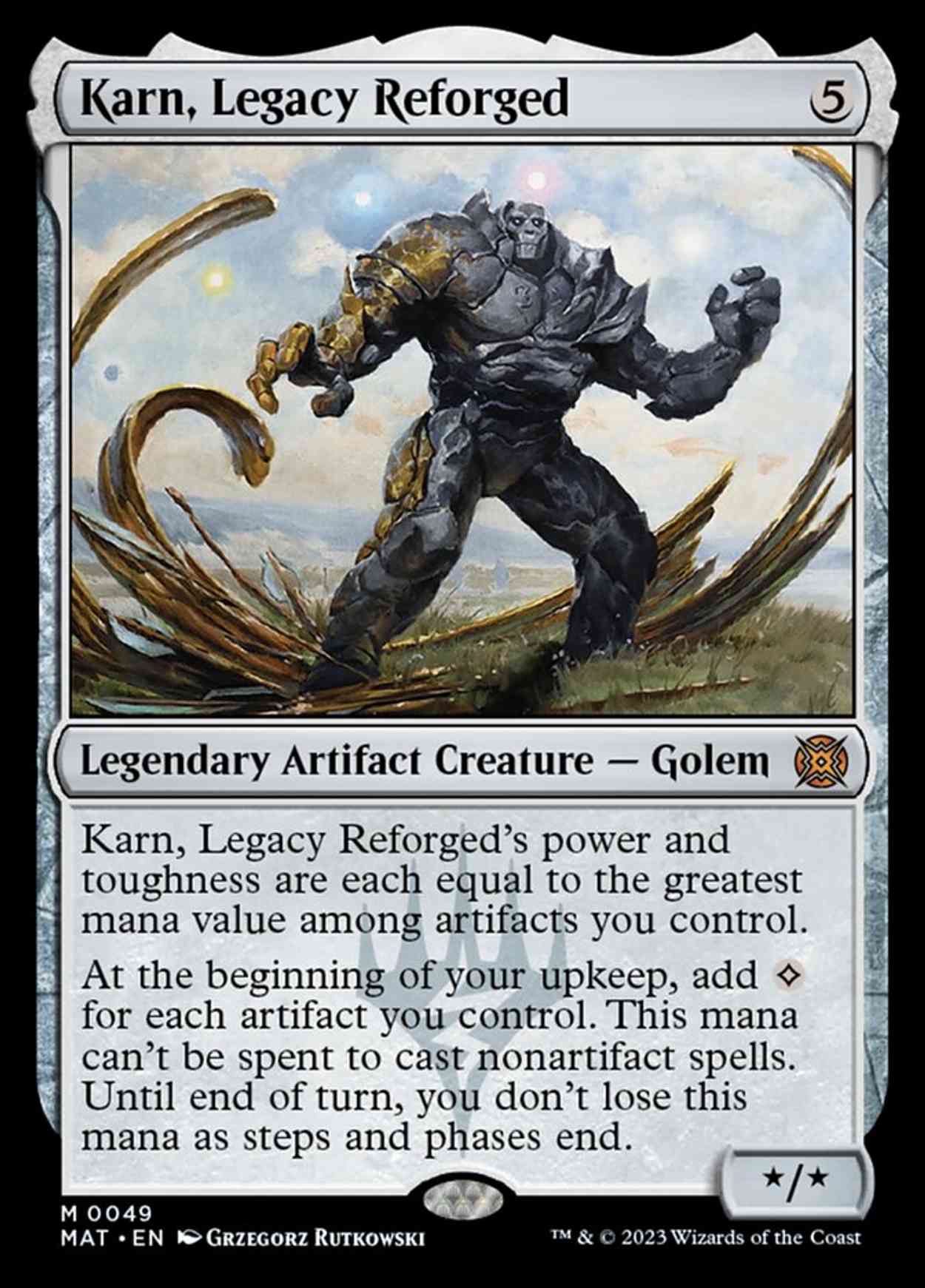 Karn, Legacy Reforged magic card front