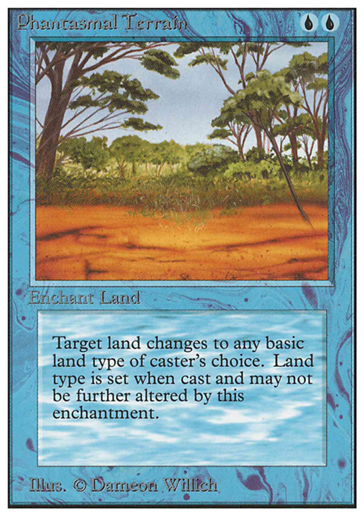 Phantasmal Terrain Price from mtg Unlimited Edition