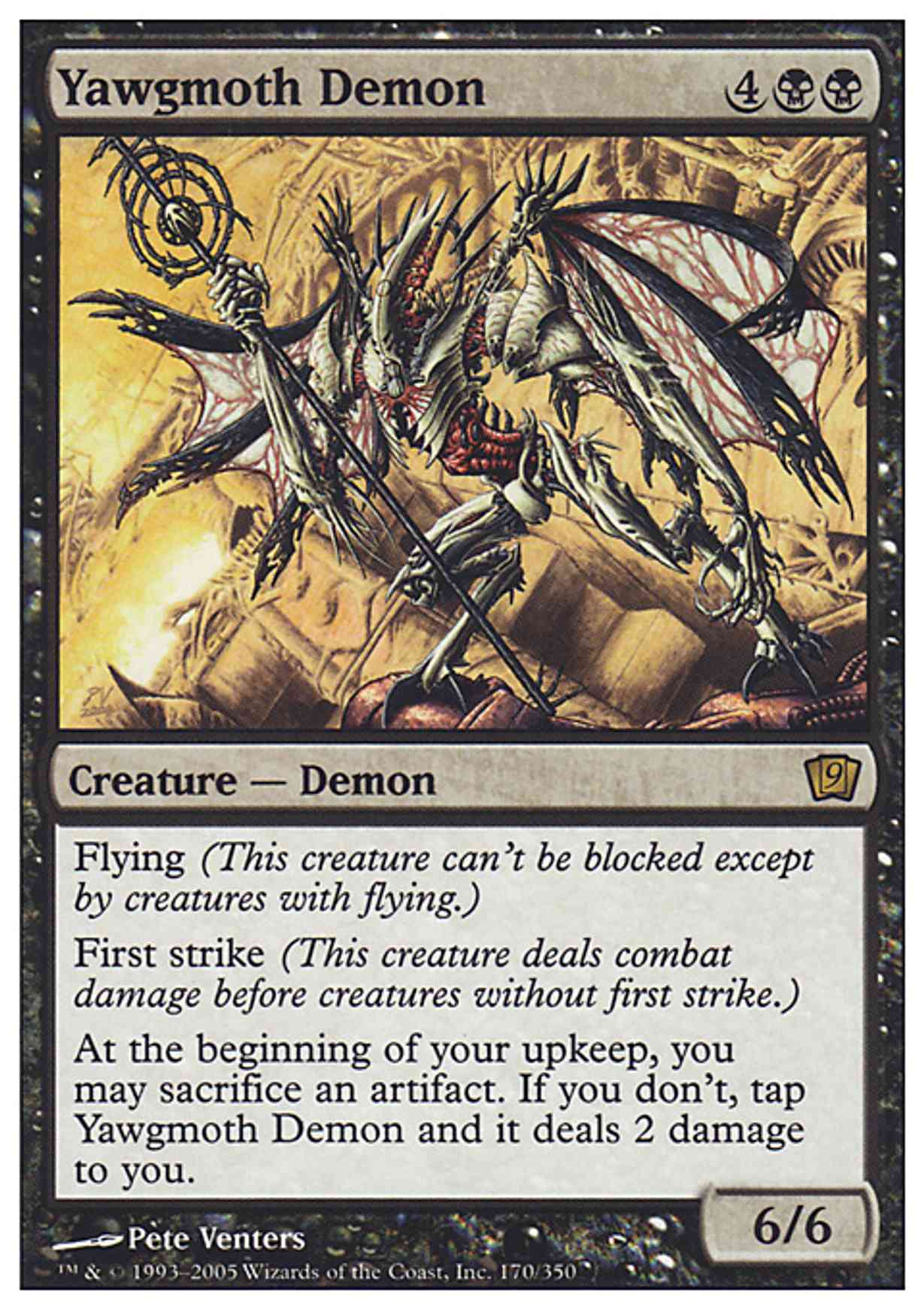 Yawgmoth Demon magic card front