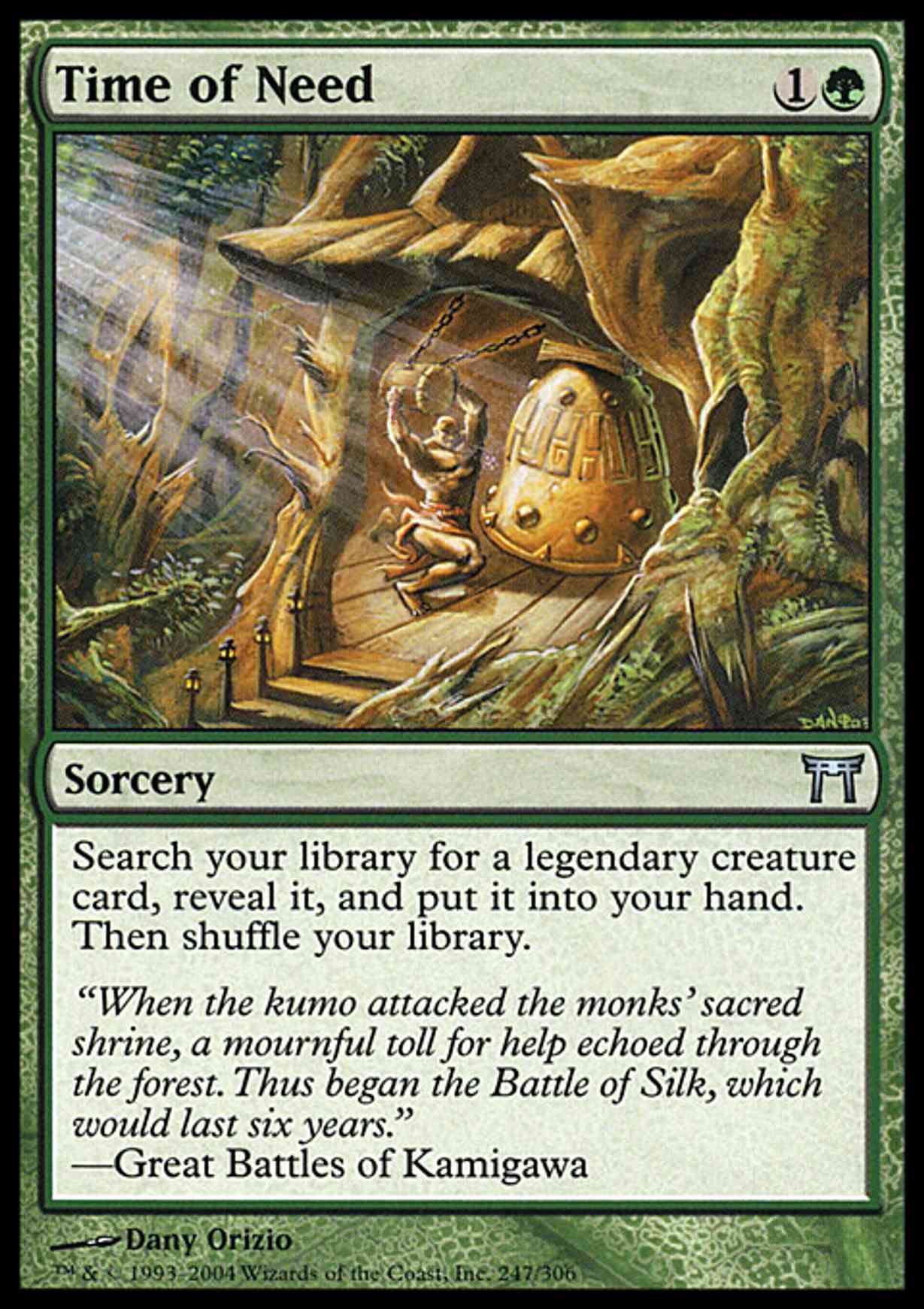 Time of Need magic card front