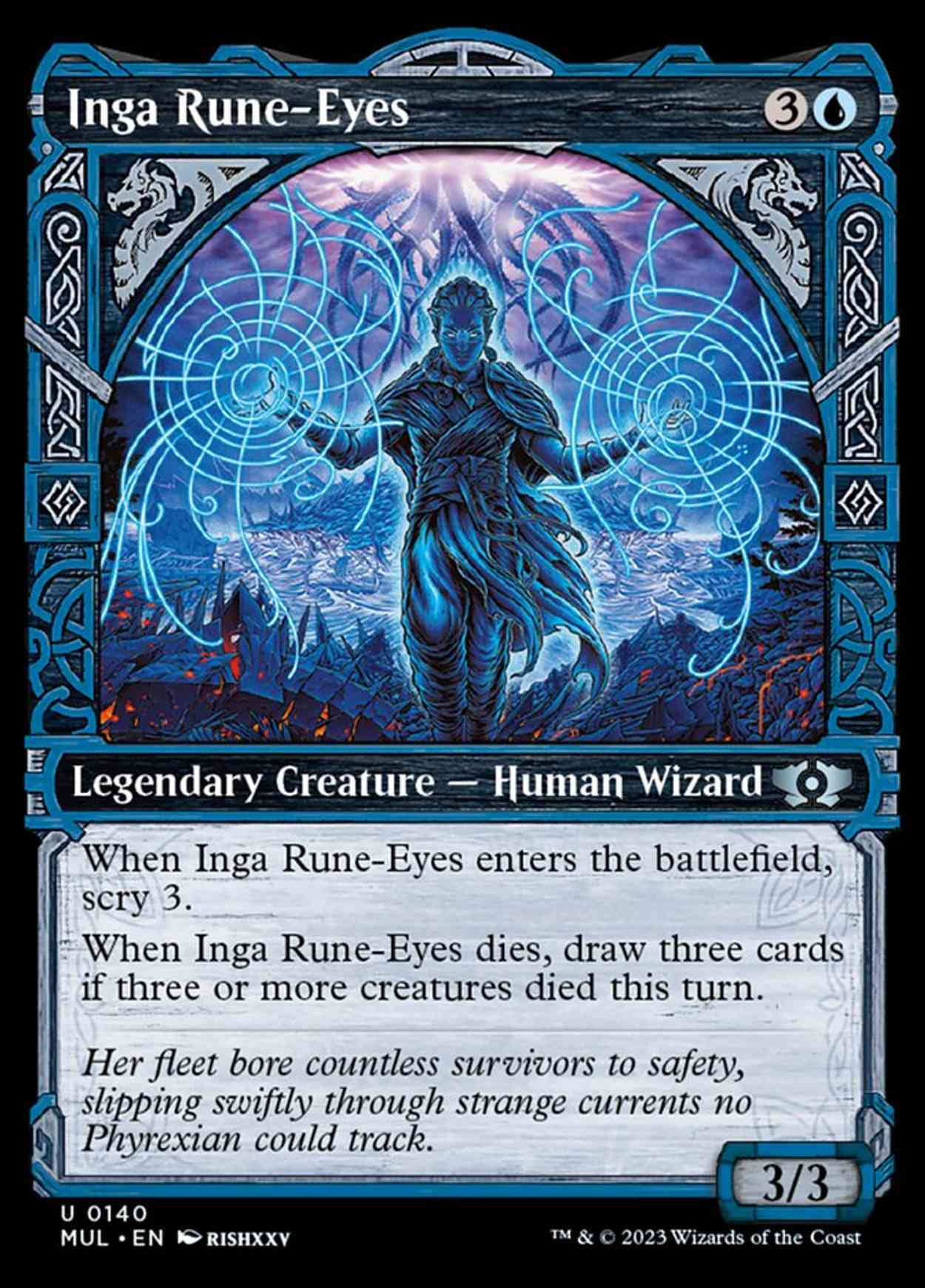Inga Rune-Eyes (Halo Foil) magic card front