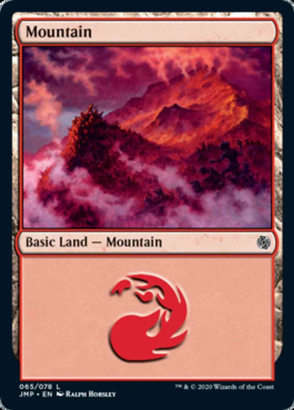 Mountain (65) magic card front