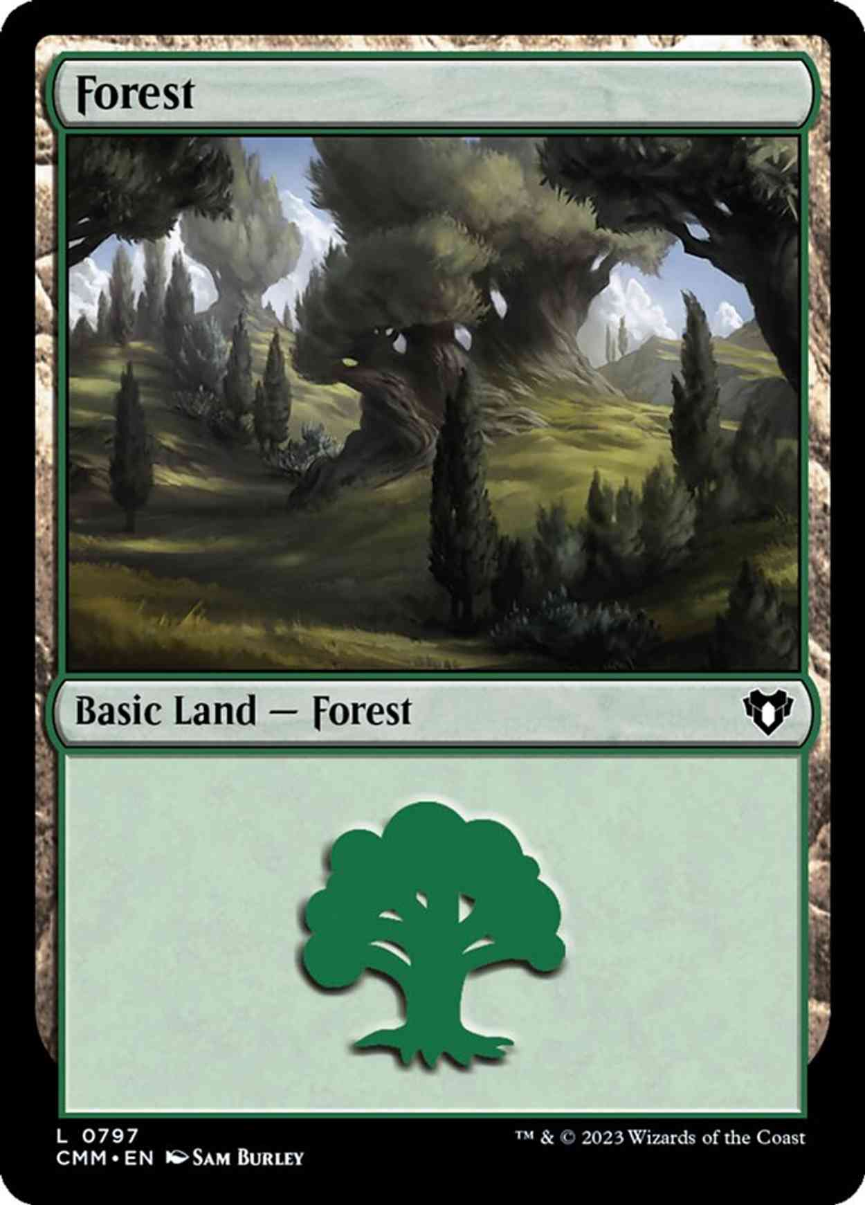 Forest (0797) magic card front