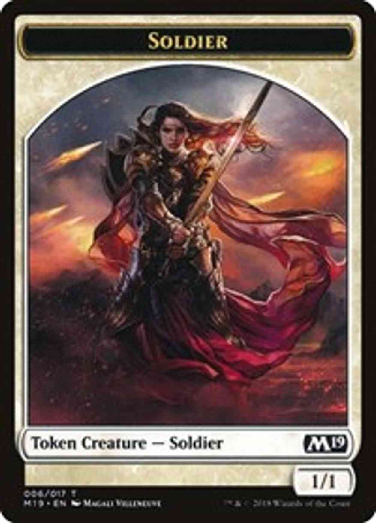 Soldier Token magic card front