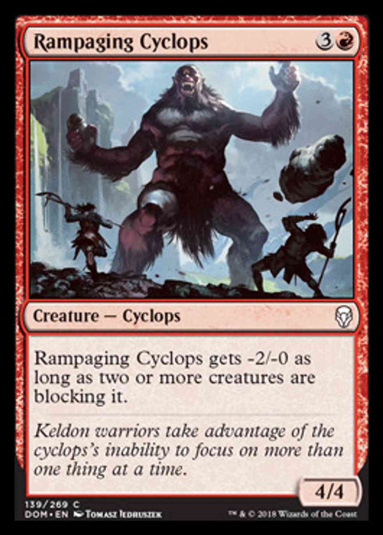 Rampaging Cyclops magic card front