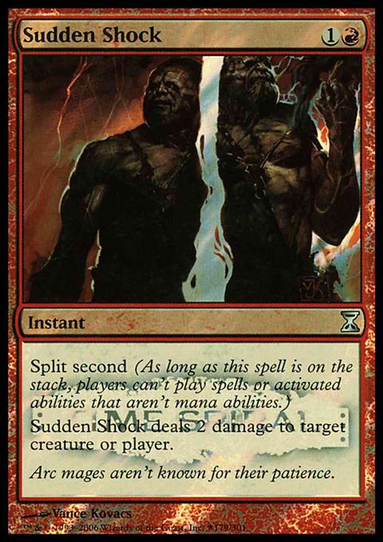 Sudden Shock magic card front