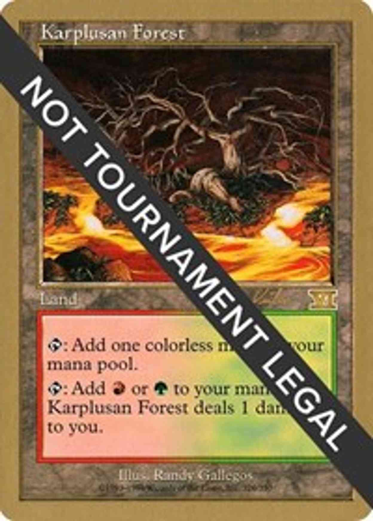 Karplusan Forest - 2000 Janosch Kuhn (6ED) magic card front