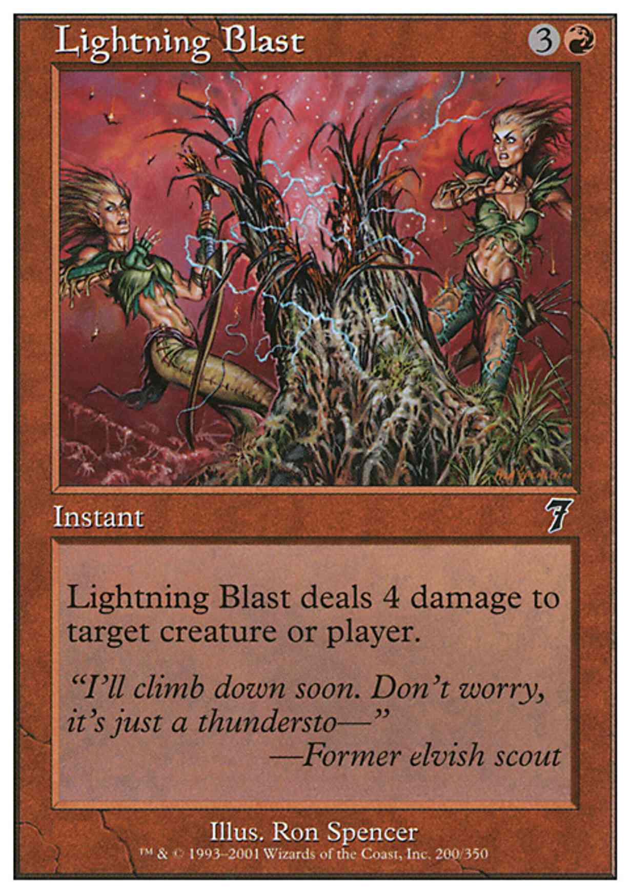 Lightning Blast magic card front