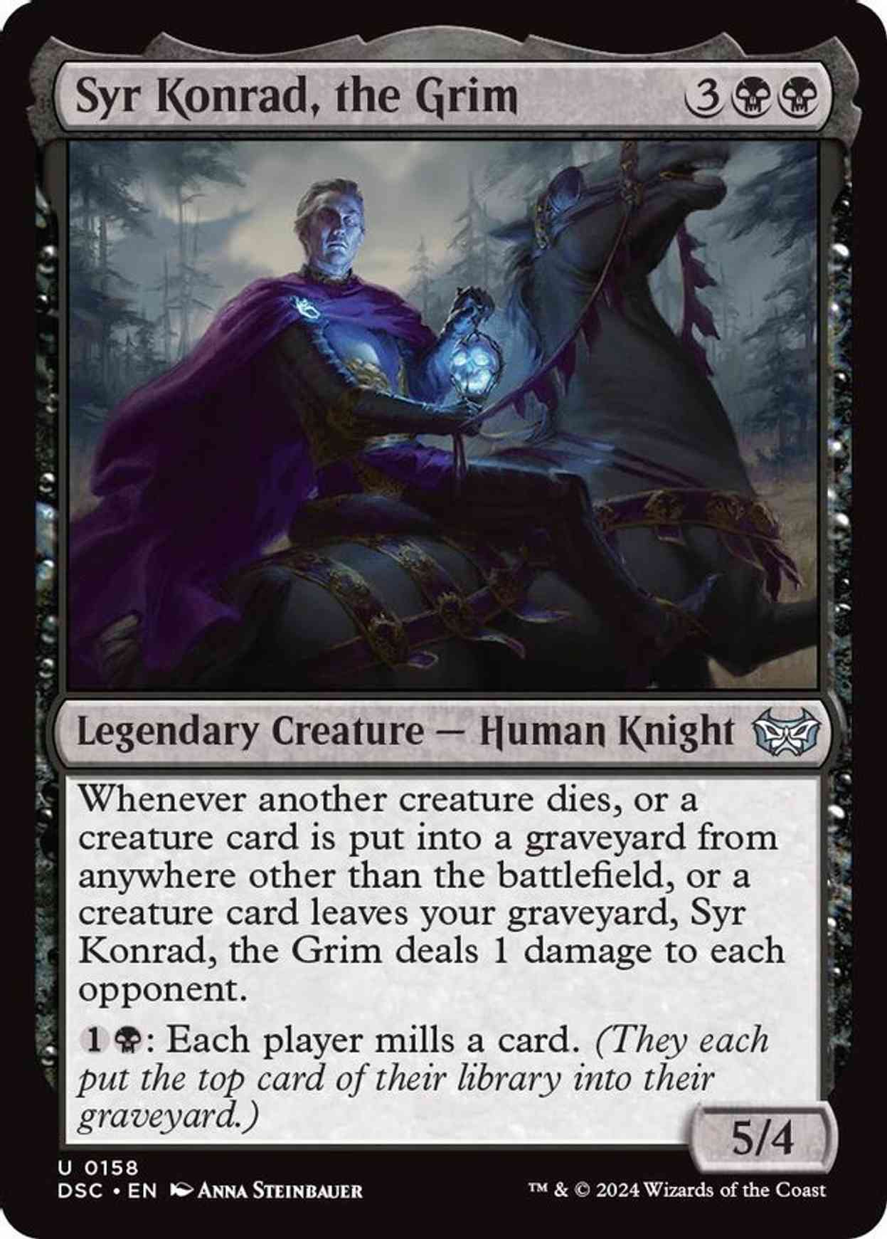 Syr Konrad, the Grim magic card front