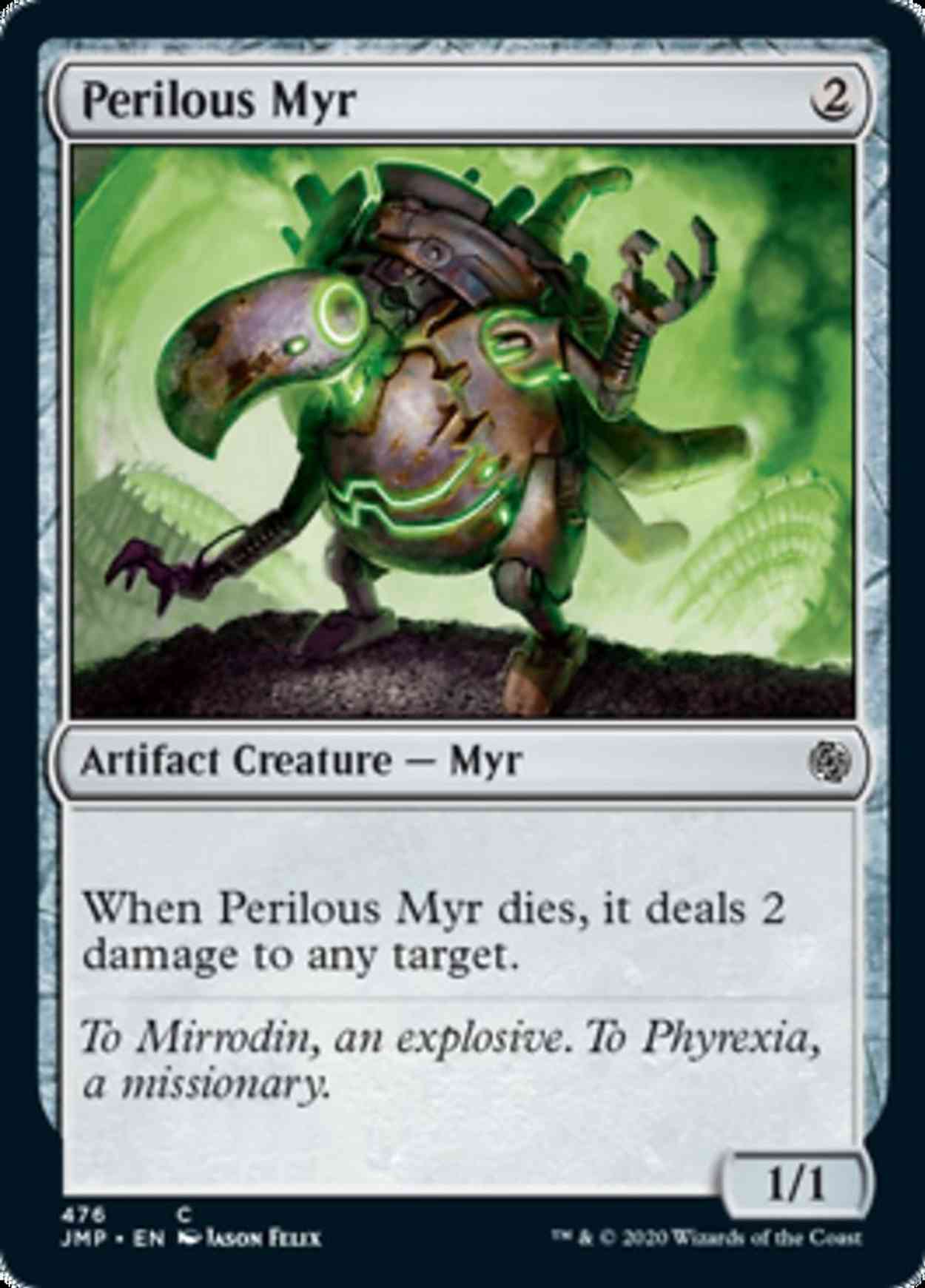 Perilous Myr magic card front