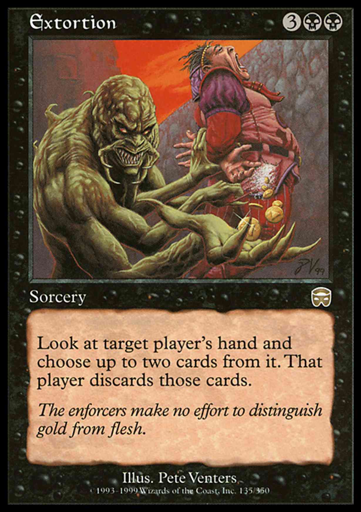 Extortion magic card front