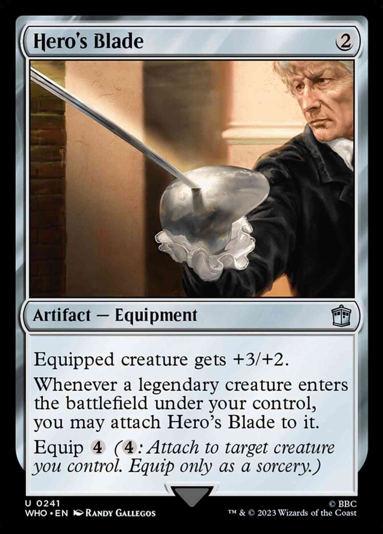 Hero's Blade magic card front