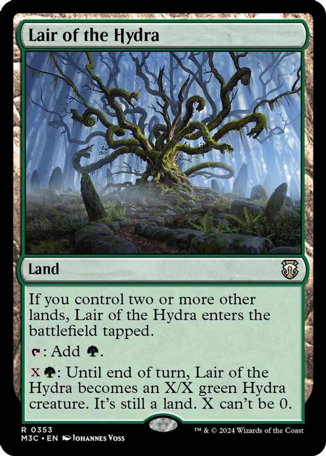 Lair of the Hydra (Ripple Foil) magic card front