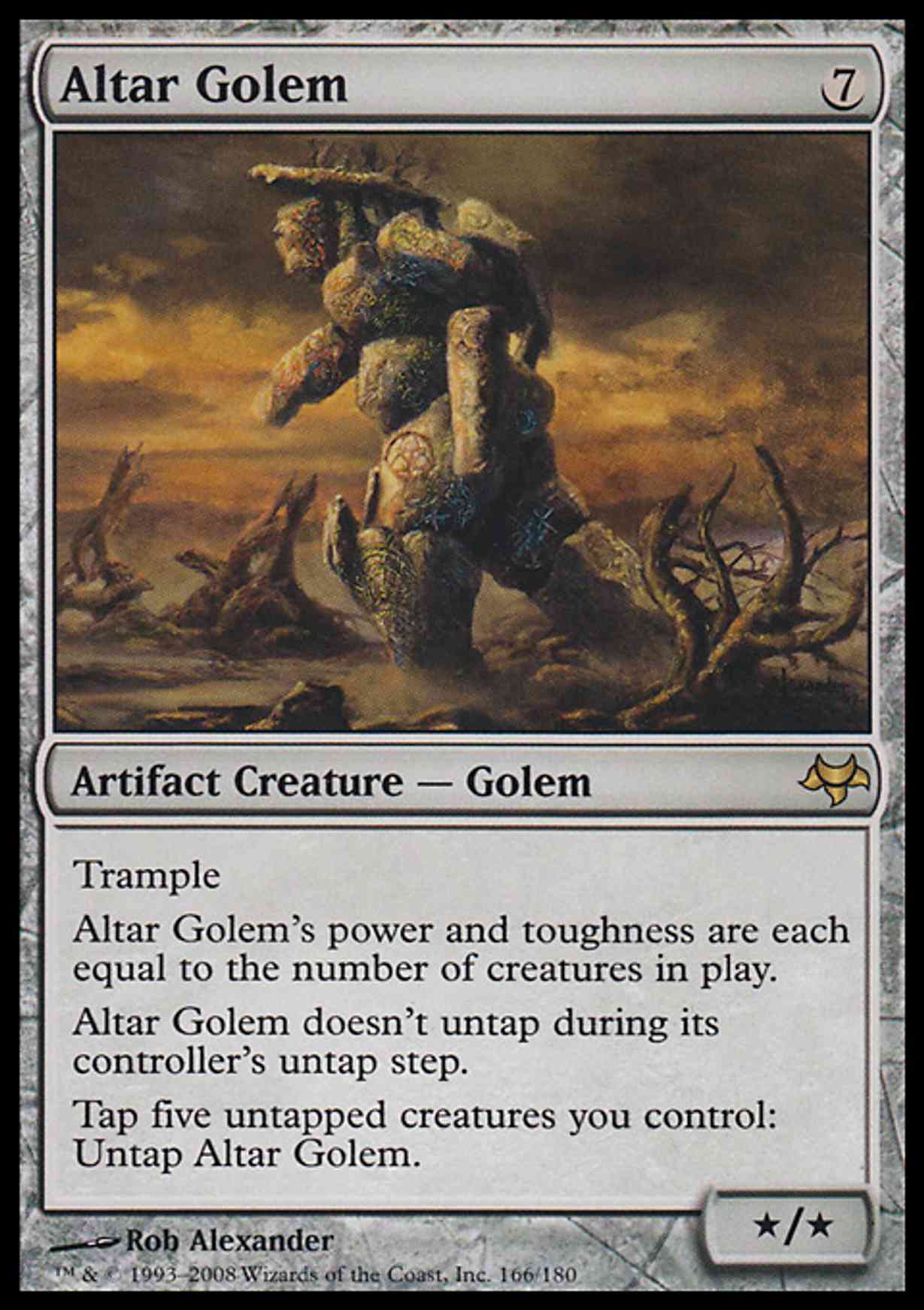 Altar Golem magic card front