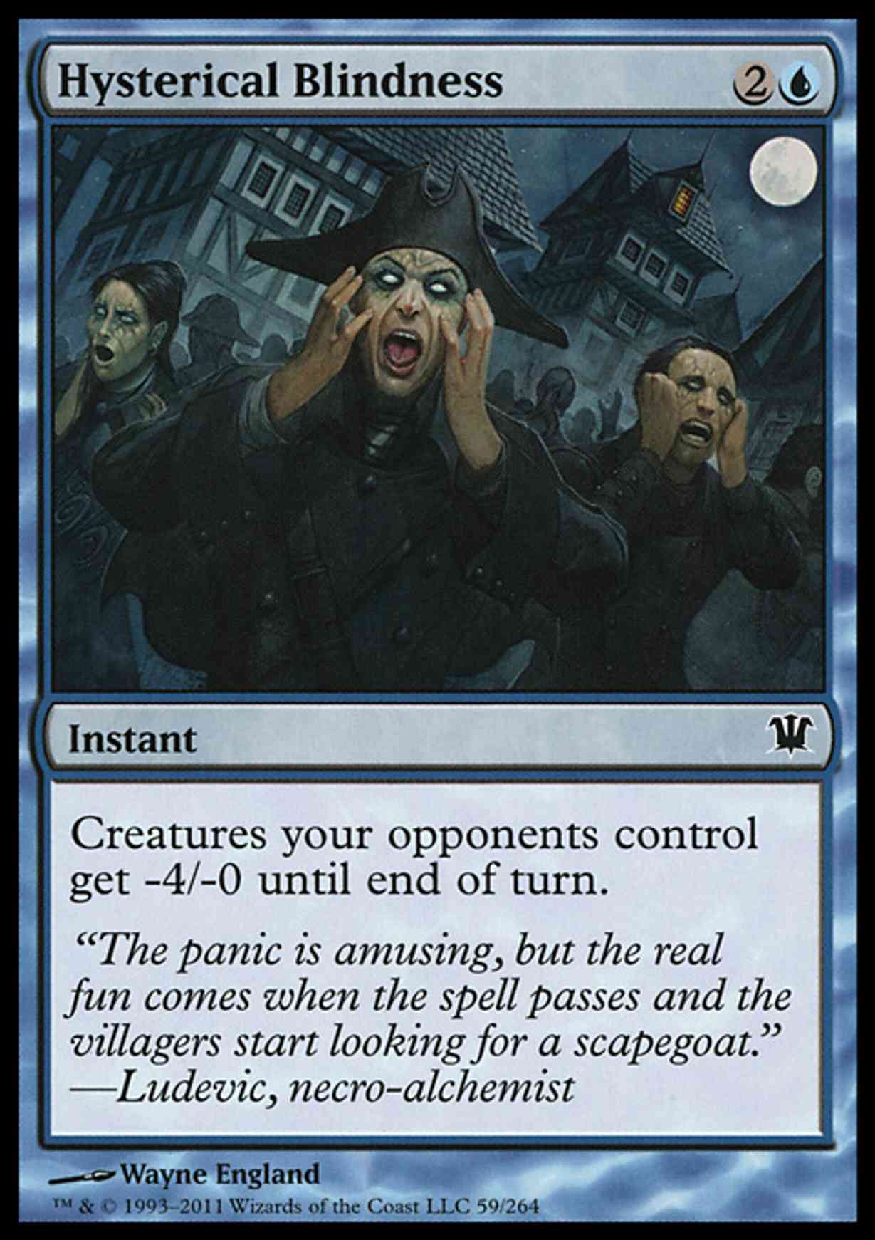 Hysterical Blindness magic card front