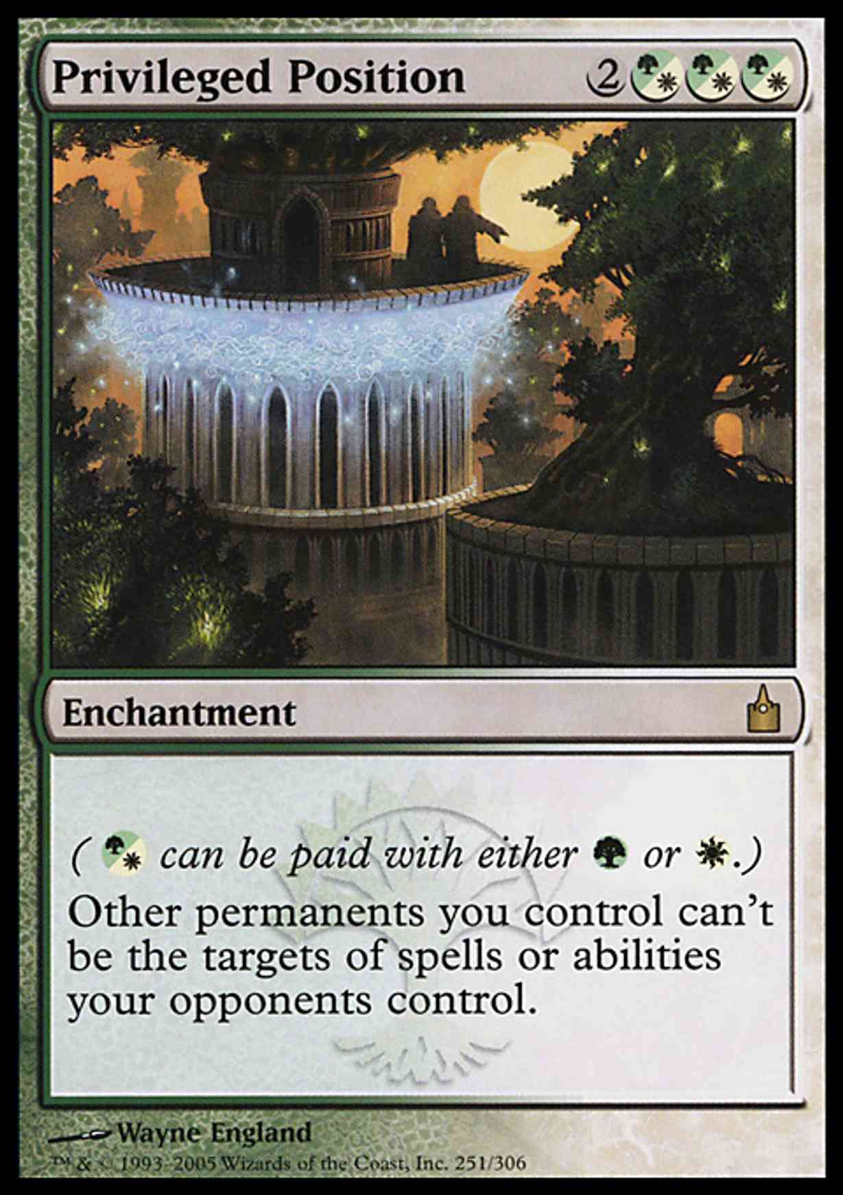 Privileged Position magic card front