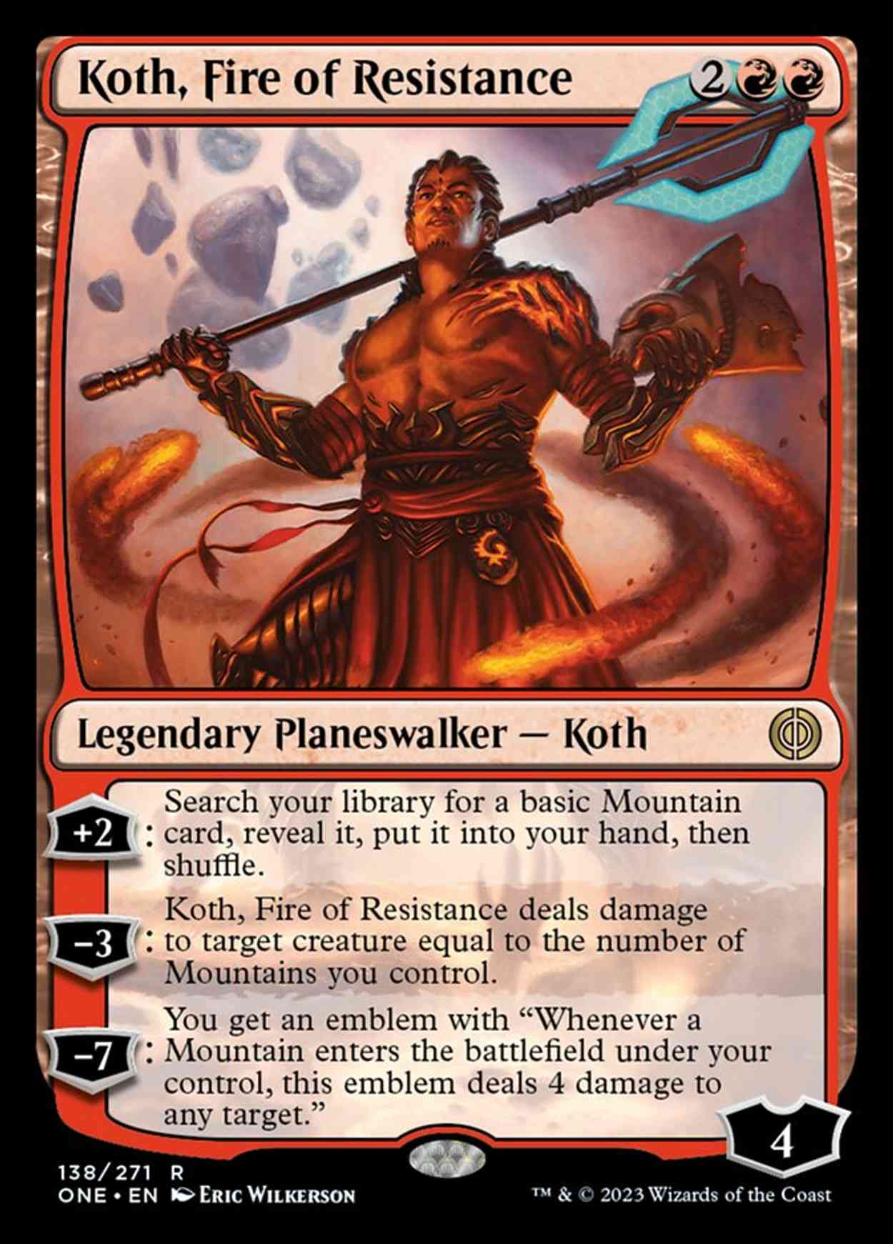 Koth, Fire of Resistance magic card front