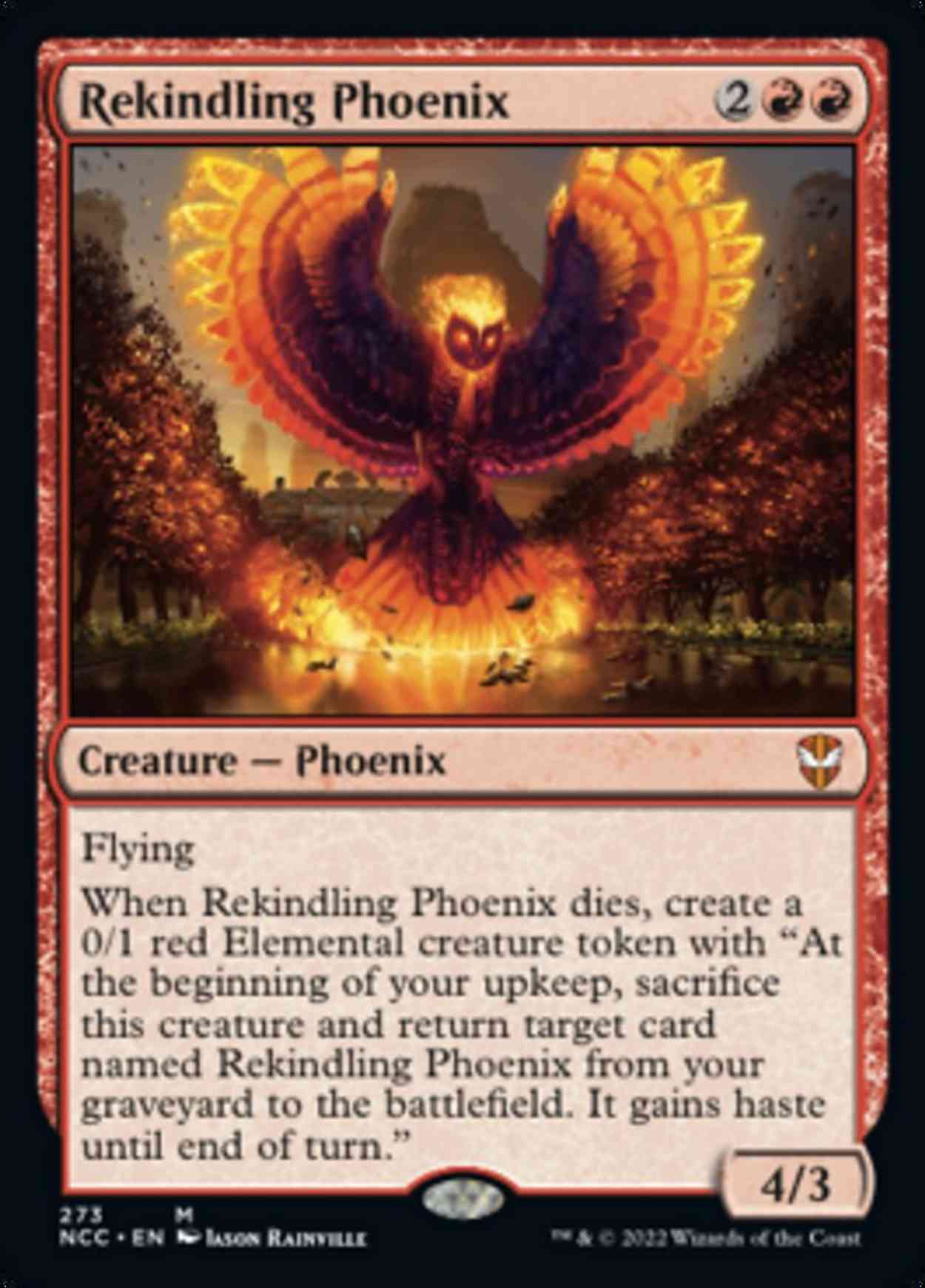 Rekindling Phoenix magic card front