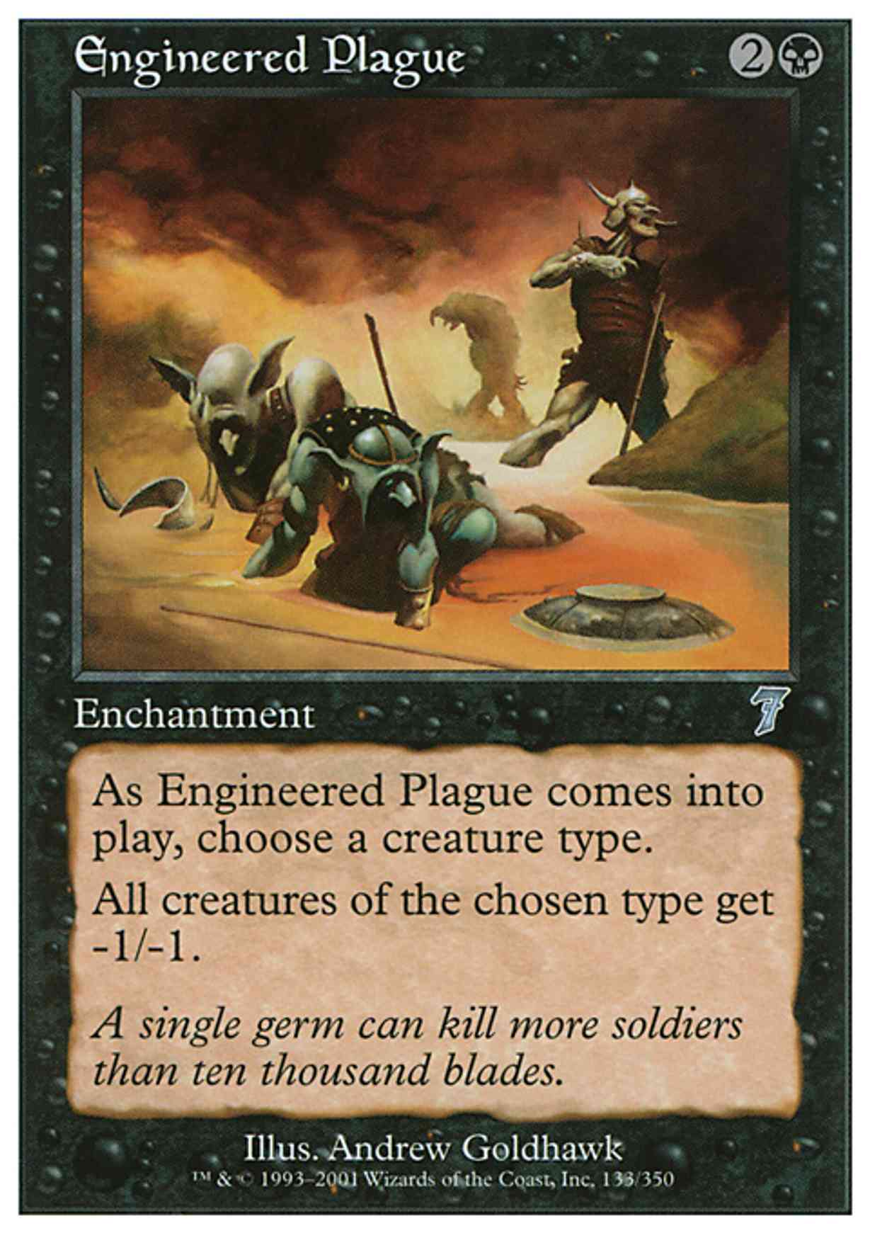 Engineered Plague magic card front