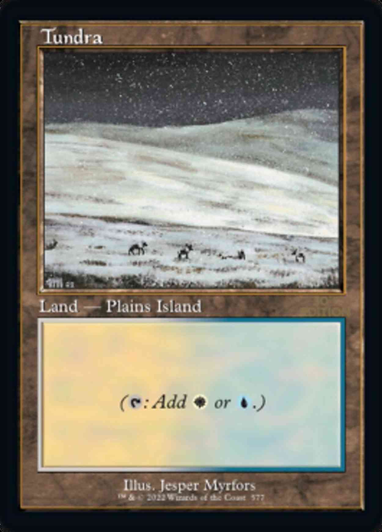 Tundra (Retro Frame) magic card front
