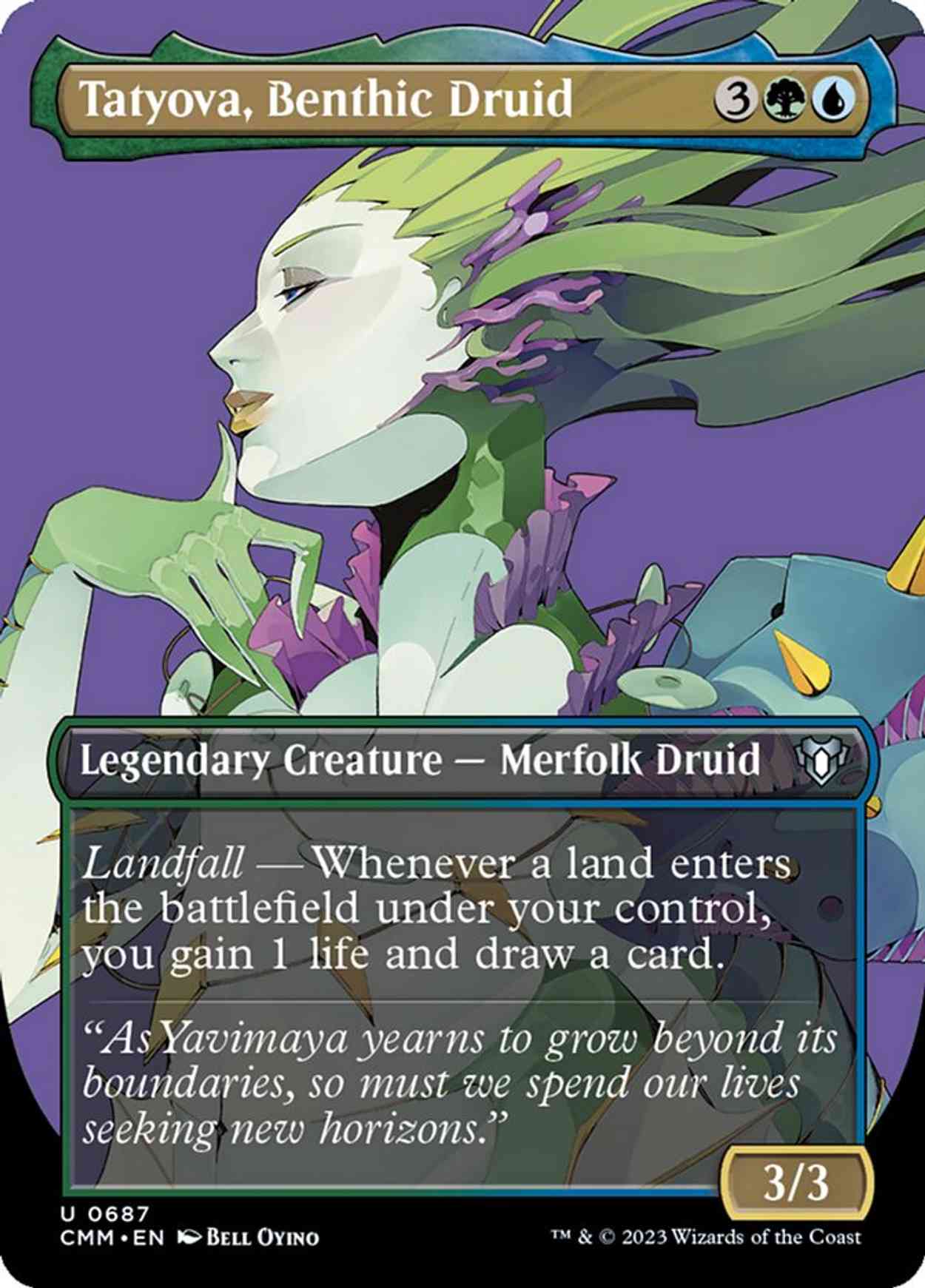 Tatyova, Benthic Druid (Borderless) magic card front