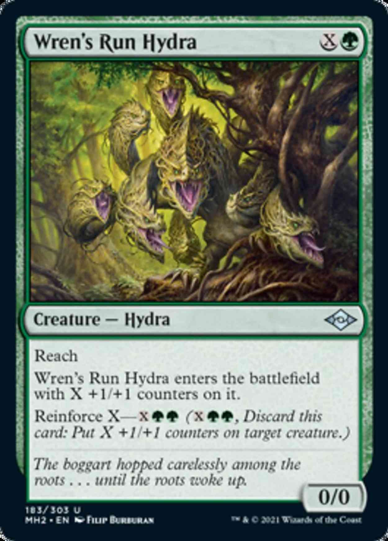 Wren's Run Hydra magic card front