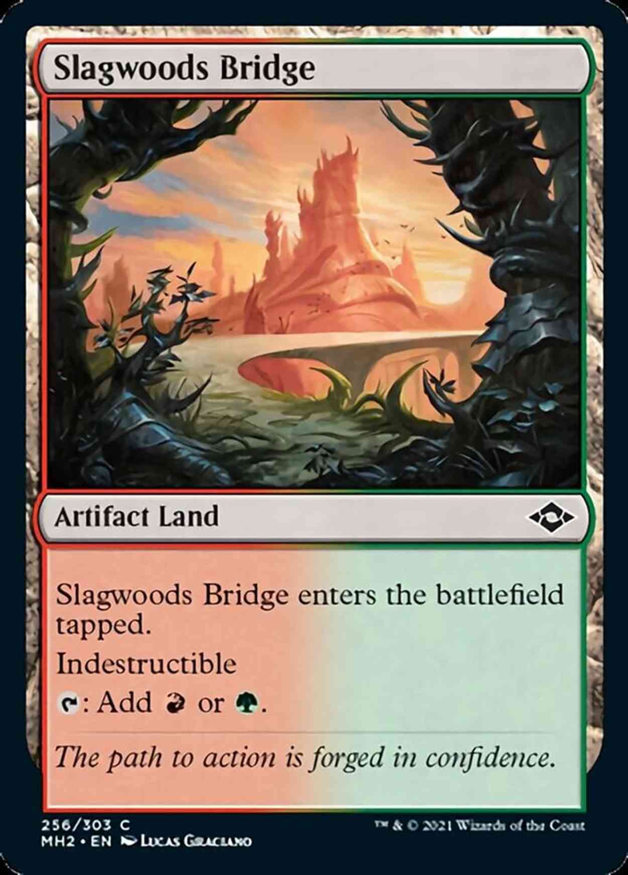 Slagwoods Bridge magic card front