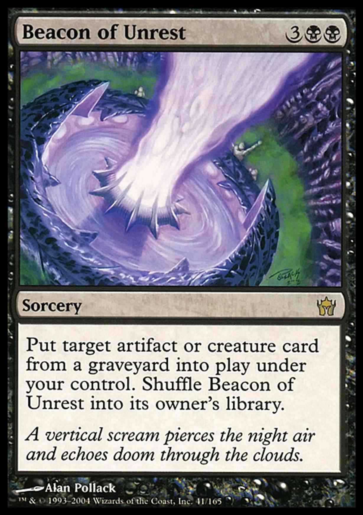 Beacon of Unrest magic card front