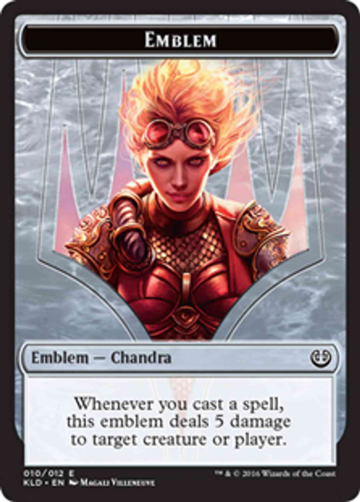 Emblem - Chandra, Torch of Defiance magic card front