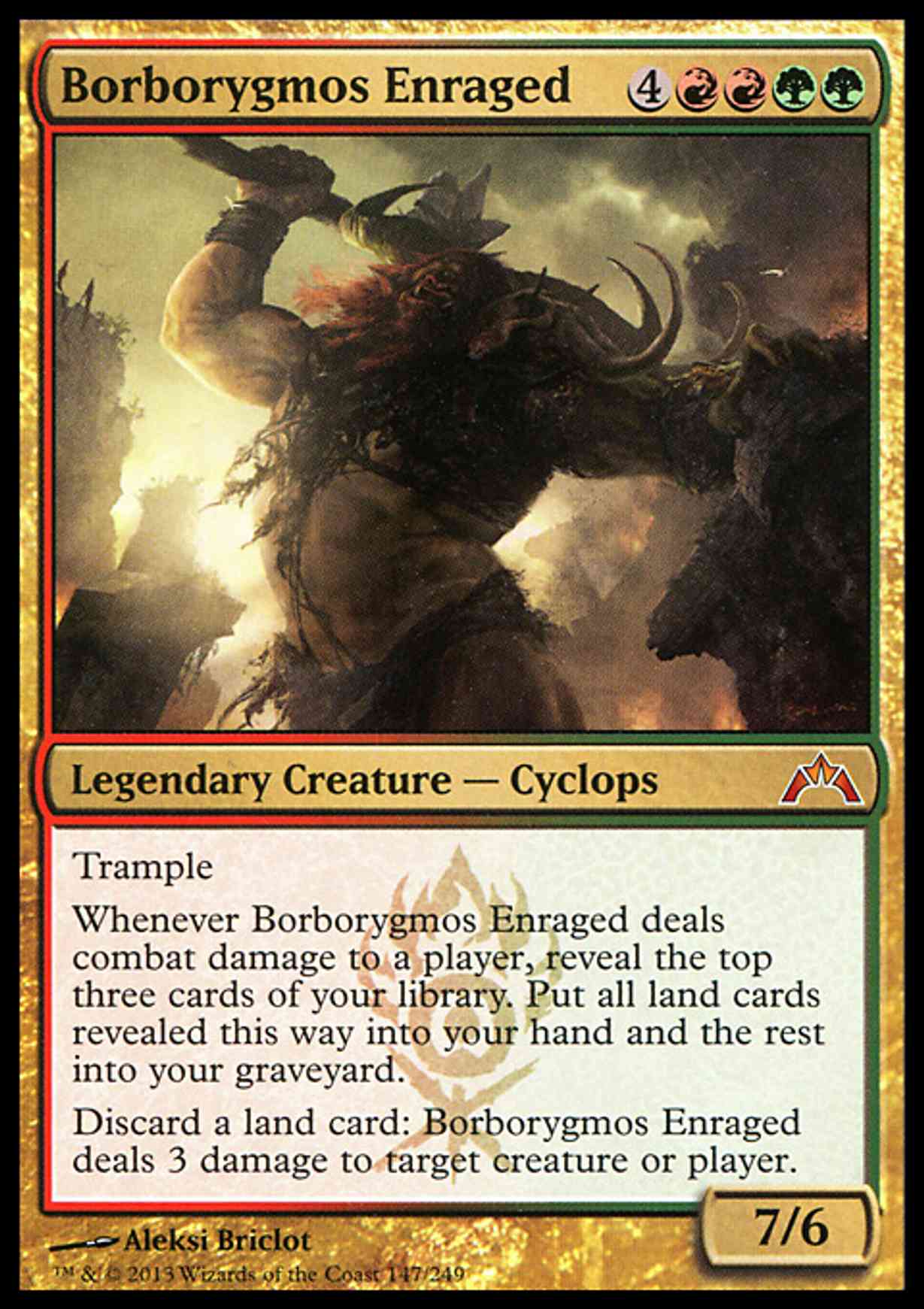 Borborygmos Enraged magic card front