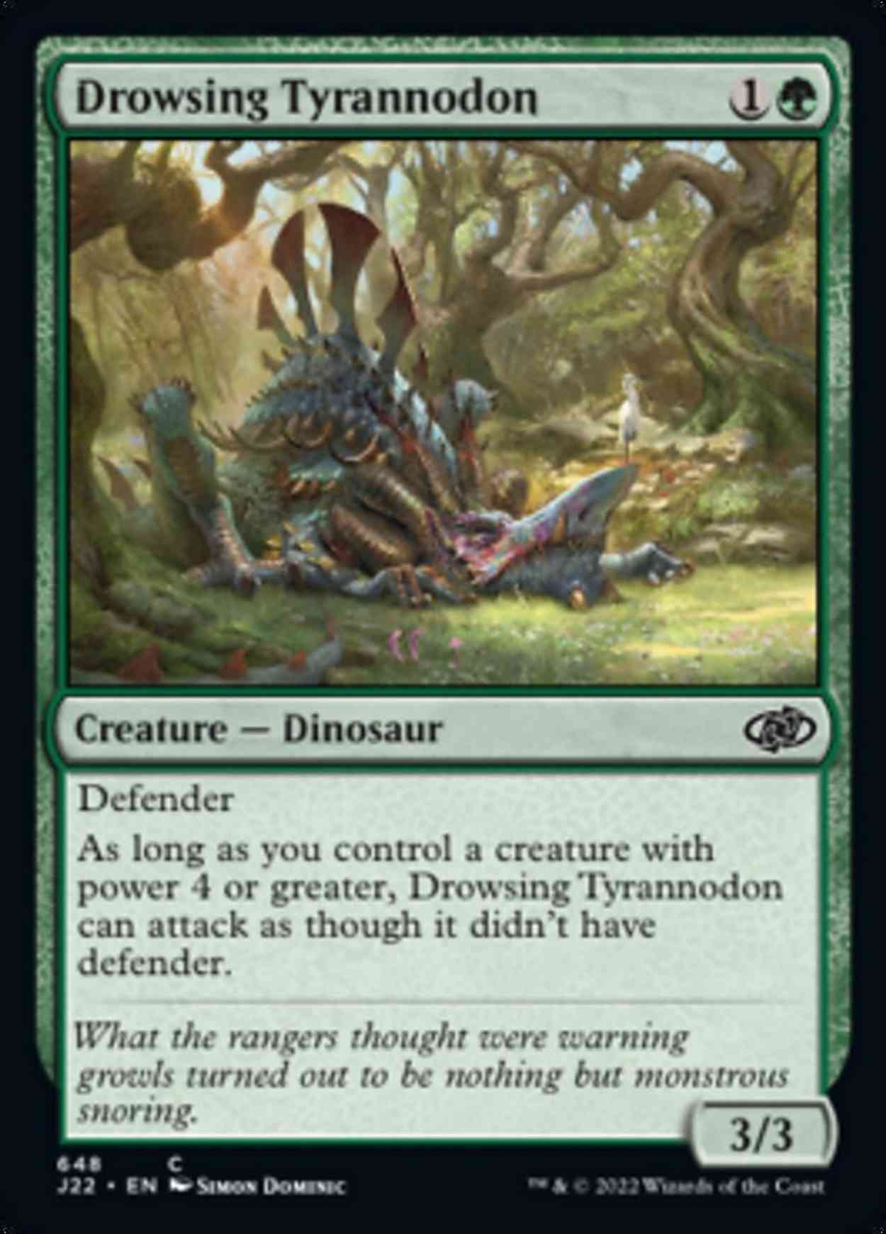 Drowsing Tyrannodon magic card front