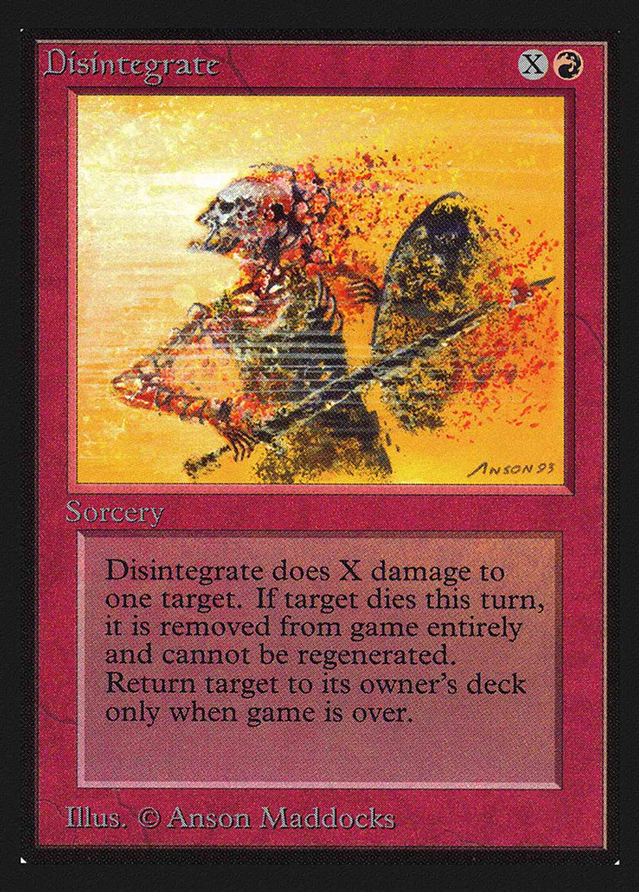 Disintegrate (IE) magic card front