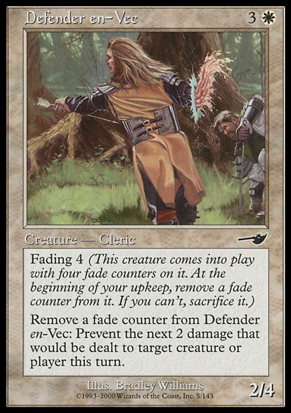 Defender en-Vec magic card front