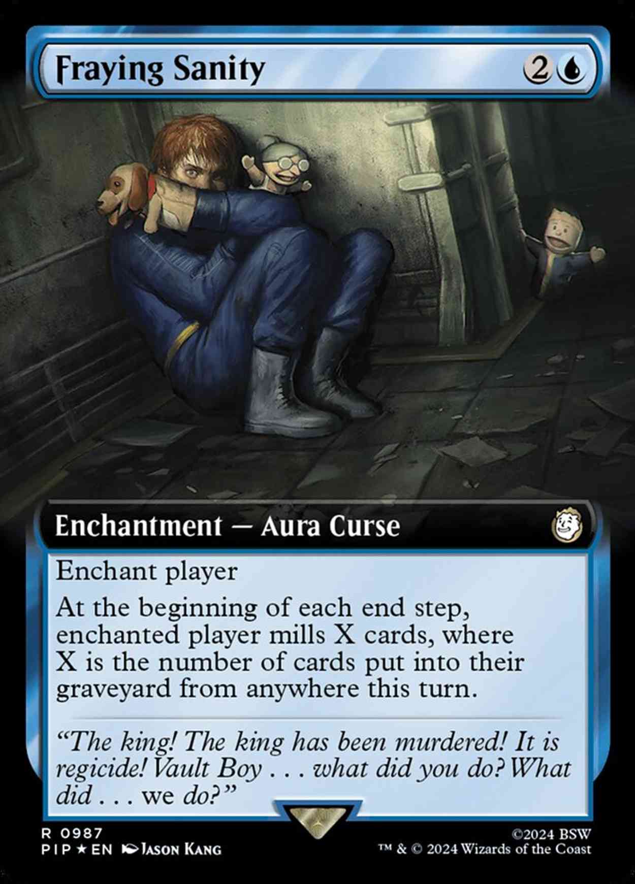 Fraying Sanity (Extended Art) (Surge Foil) magic card front